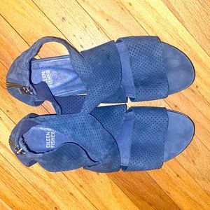 Eileen Fisher CrissCross Platform Sandals